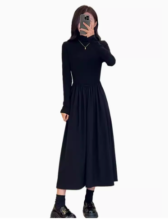 Long Sleeves Knitted Maxi Dress  image3